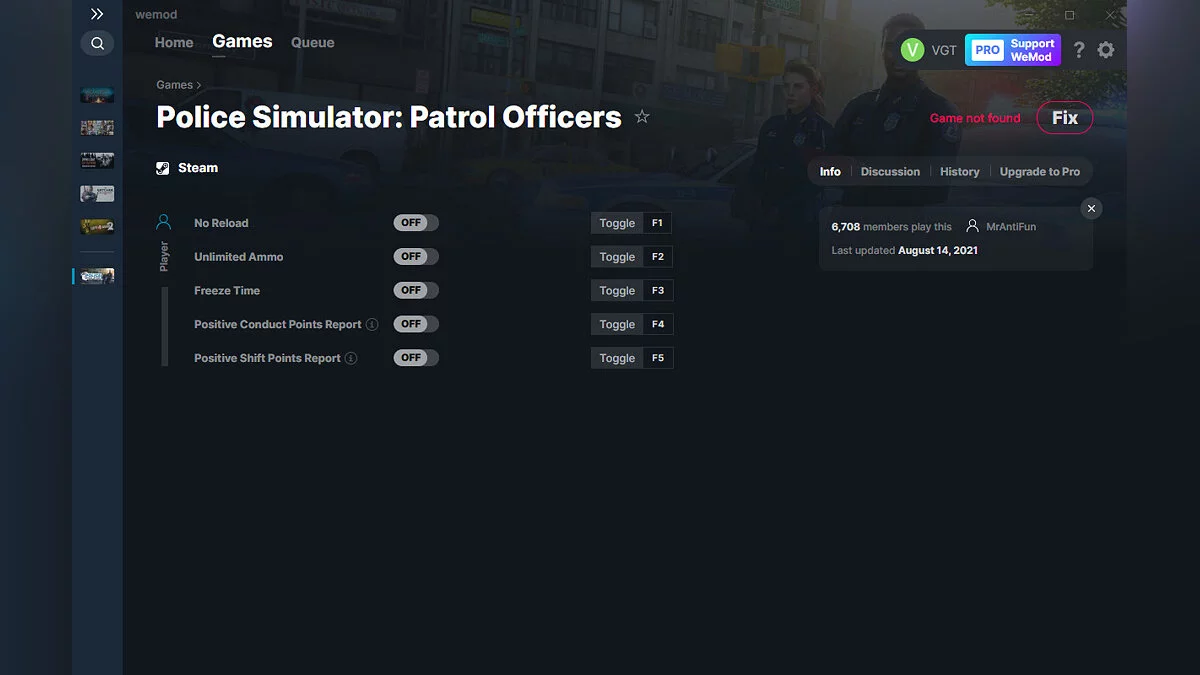 Police Simulator: Patrol Officers — Trainer (+5) from 08/14/2021 [WeMod]