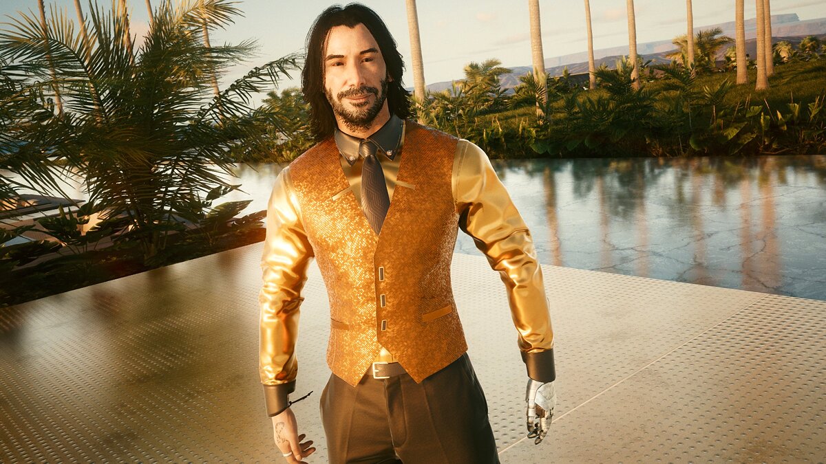 Cyberpunk 2077 — Gold suit for Johnny