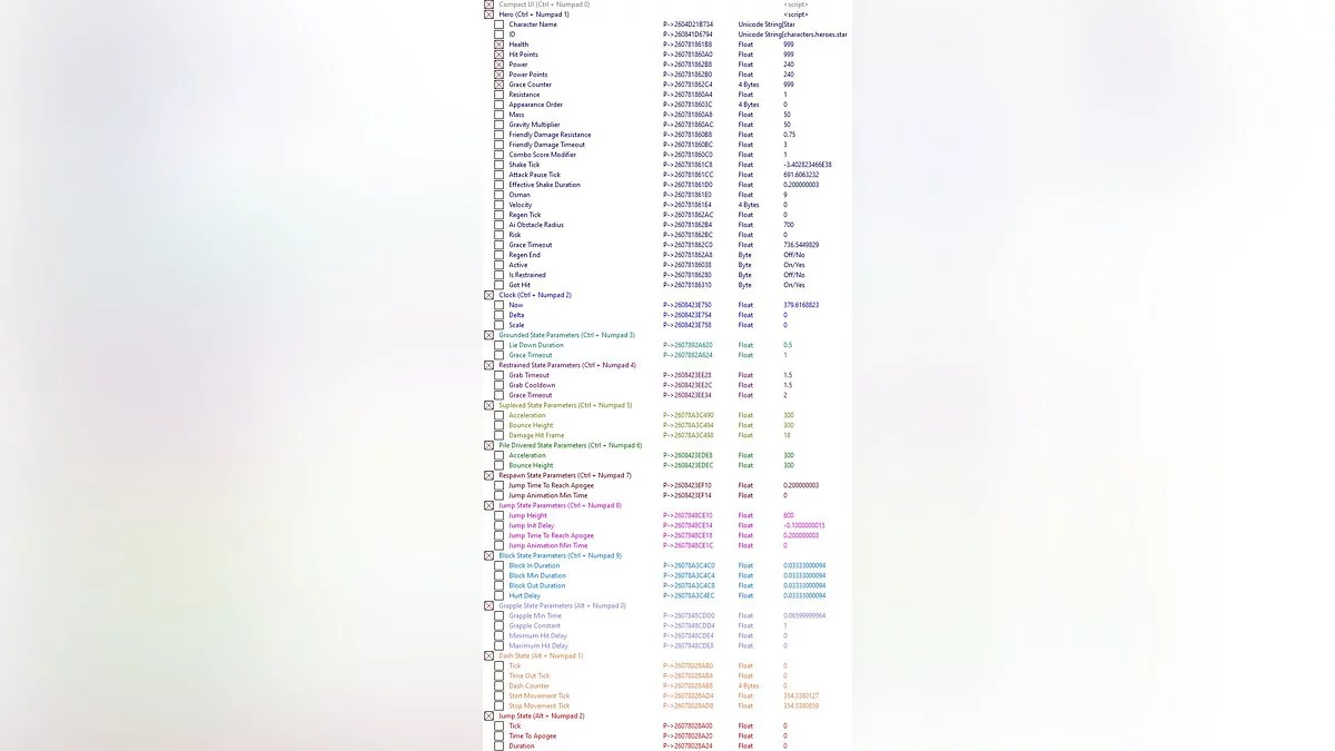 Mayhem Brawler — Table for Cheat Engine [1.0.9]