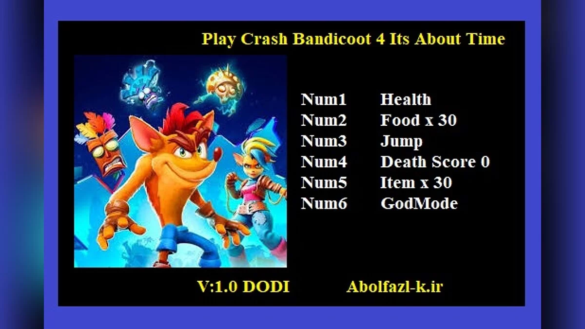 Crash Bandicoot 4: It&#039;s About Time — Entrenador (+6) [1.0]