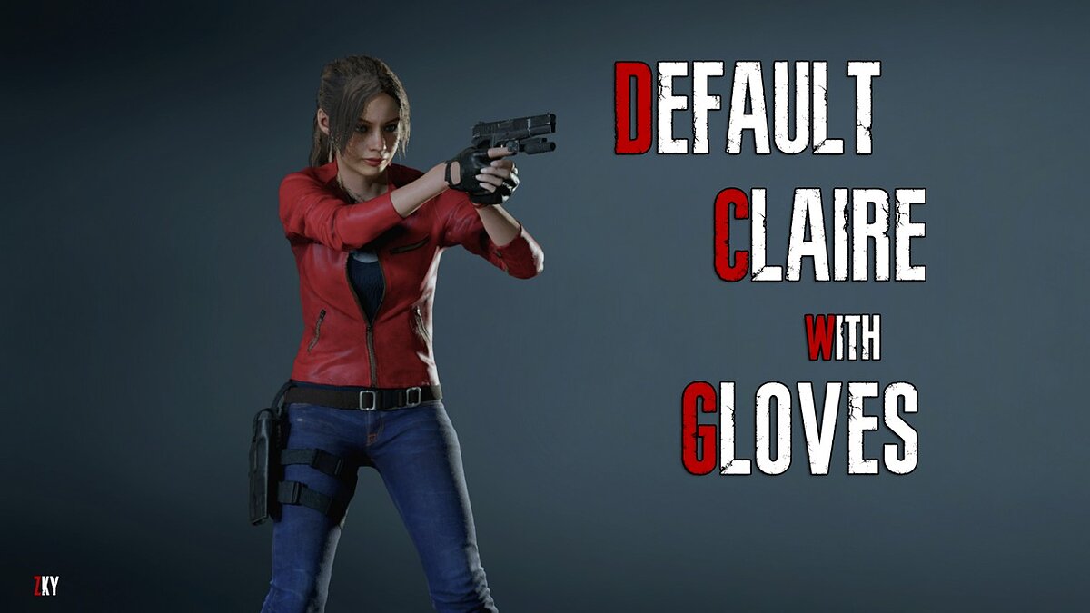 Resident Evil 2 — Claire wearing gloves