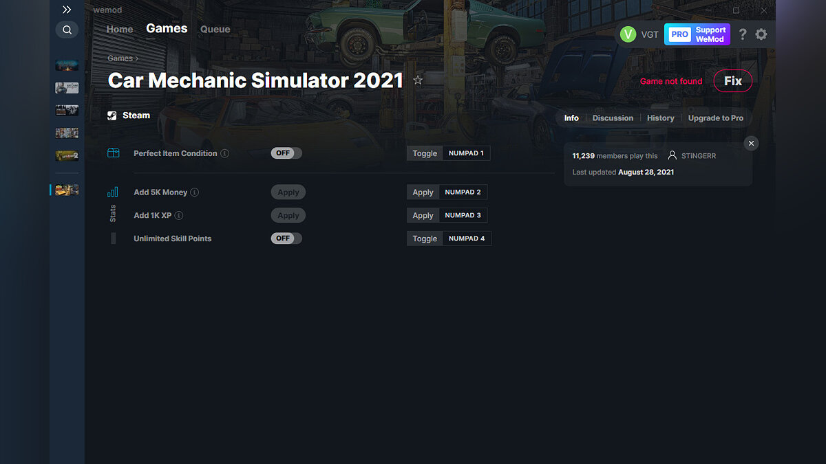 Car Mechanic Simulator 2021 — Trainer (+4) from 08/28/2021 [WeMod]