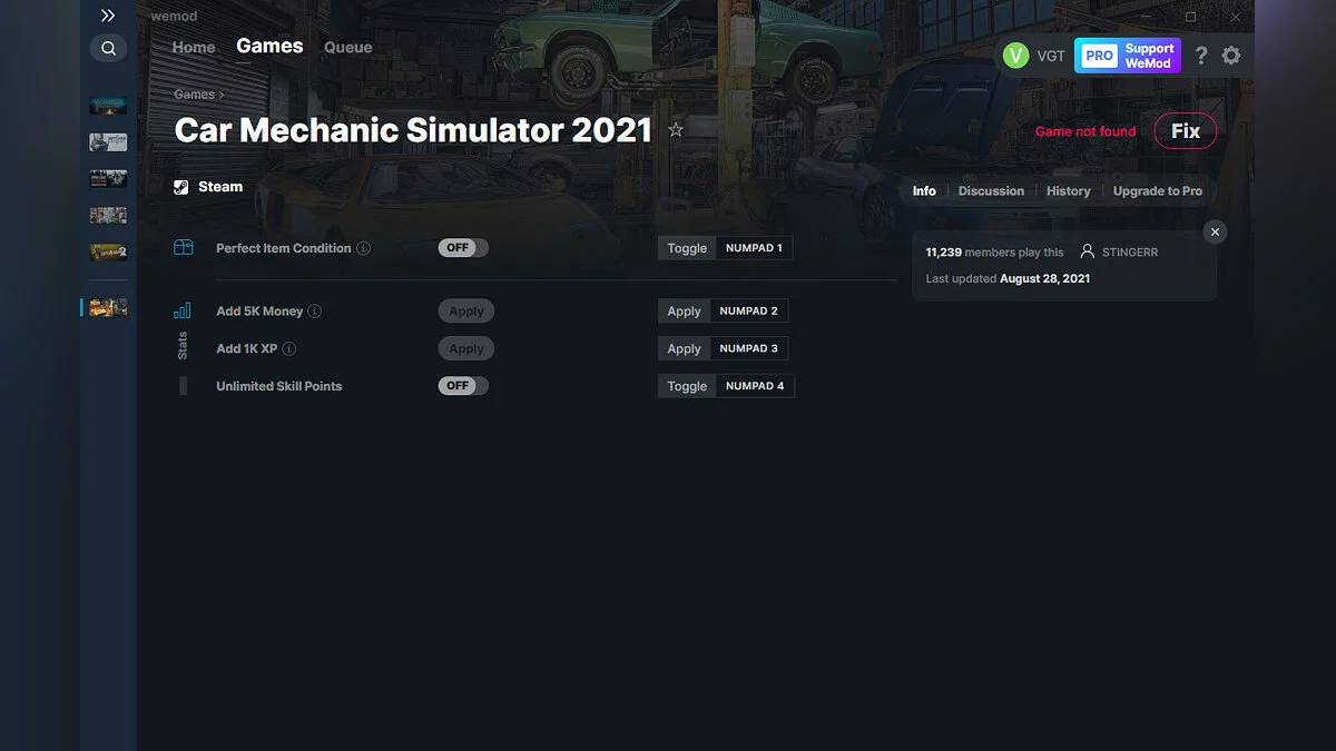 Car Mechanic Simulator 2021 — Trainer (+4) from 08/28/2021 [WeMod]