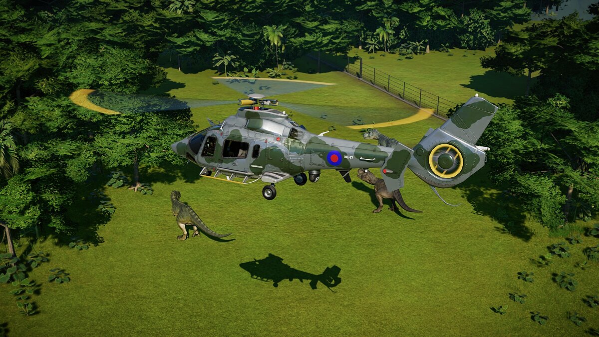 Jurassic World Evolution — RAF helicopter