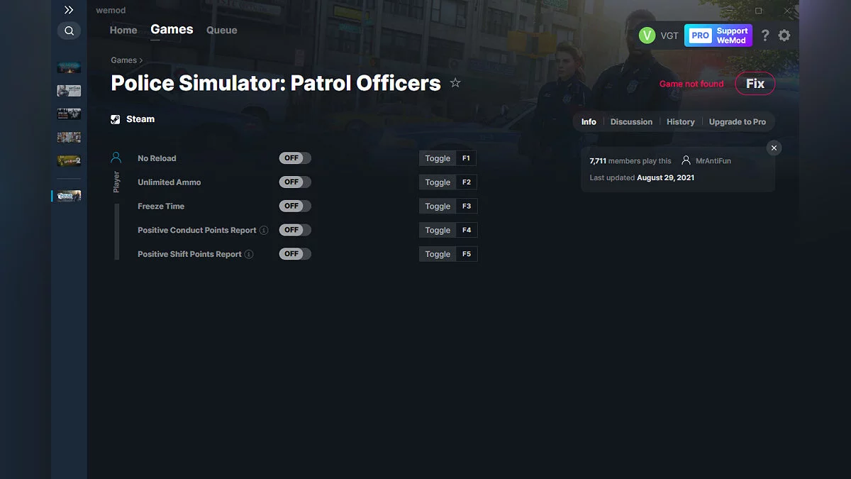 Police Simulator: Patrol Officers — Trainer (+5) from 08.29.2021 [WeMod]