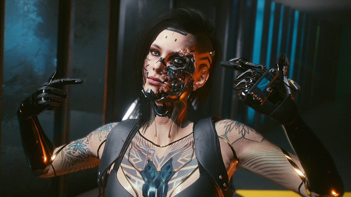 Cyberpunk 2077 — Facial damage for V