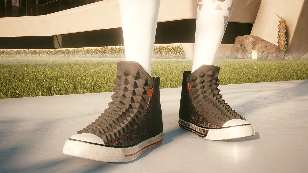 Cyberpunk 2077 — Zapatos con pinchos para mujer.