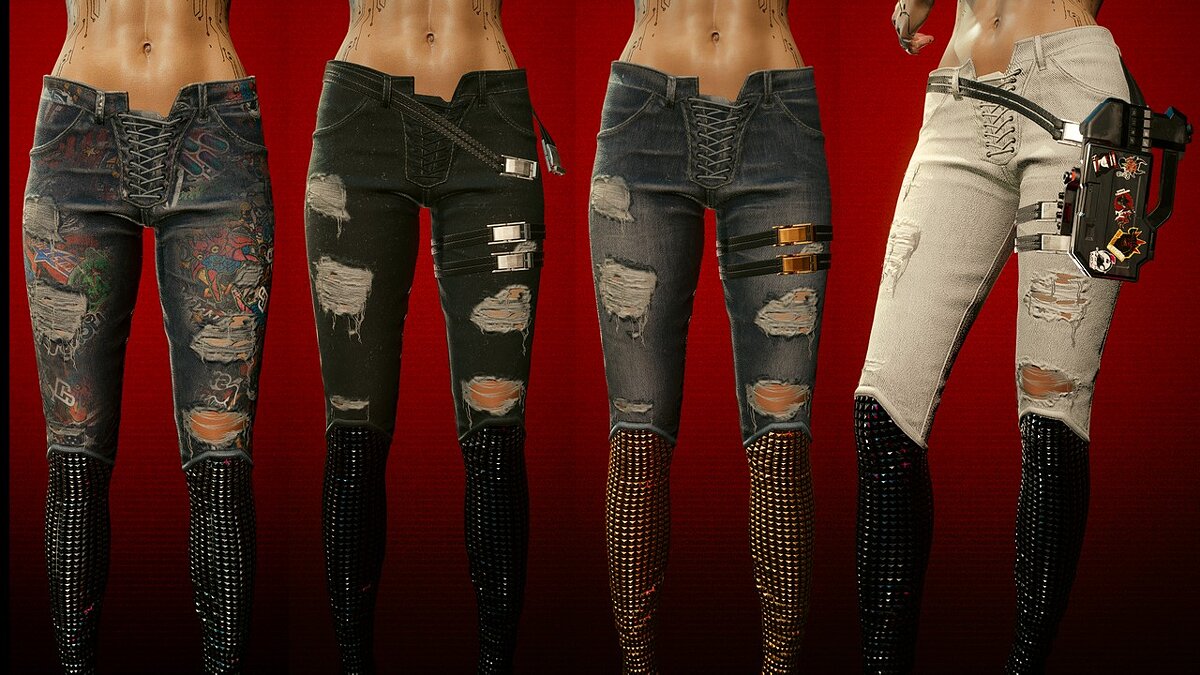 Cyberpunk 2077 — Alt pants in 72 options