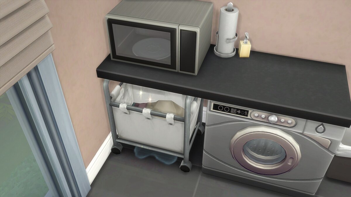 The Sims 4 — Laundry baskets under the table