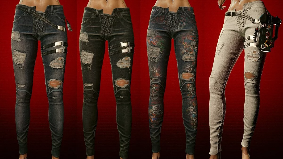 Cyberpunk 2077 — Alt jeans without spikes