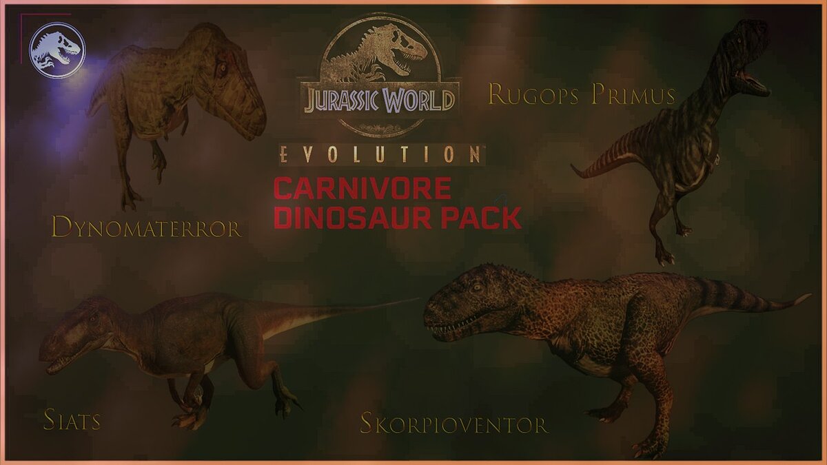 Jurassic World Evolution — Large set of dinosaur predators