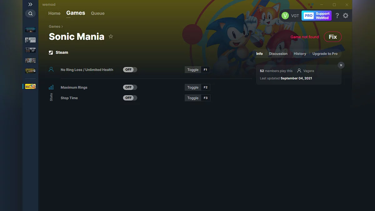 Sonic Mania — Formateur (+3) du 04/09/2021 [WeMod]