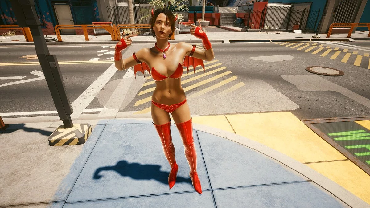 Cyberpunk 2077 — Sexy demon costume