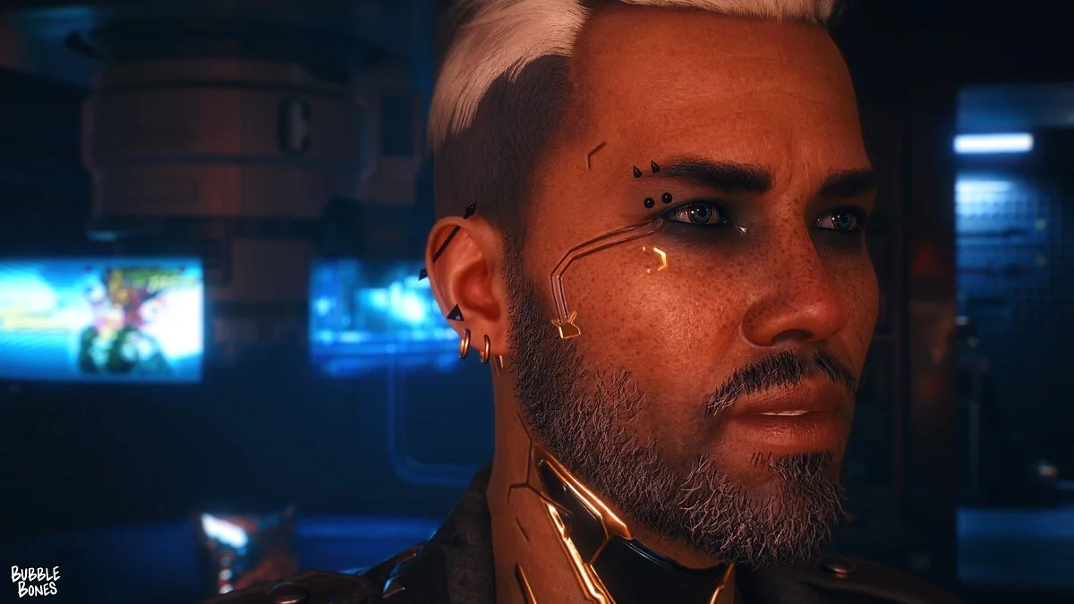 Cyberpunk 2077 — Kerry with piercings