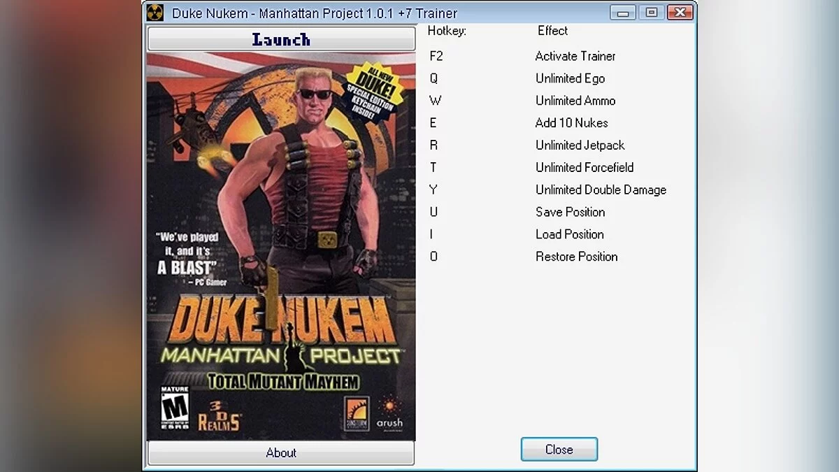 Duke Nukem: Manhattan Project — Entraîneur (+7) [1.0.1]