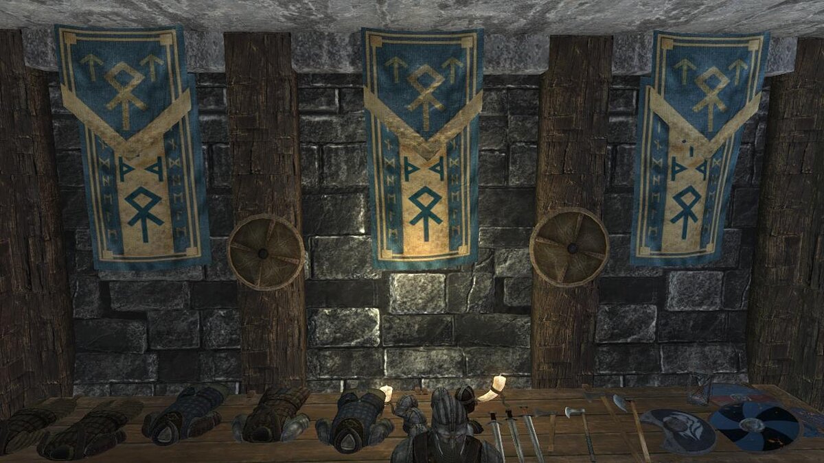 Elder Scrolls 5: Skyrim Special Edition — Runic flags