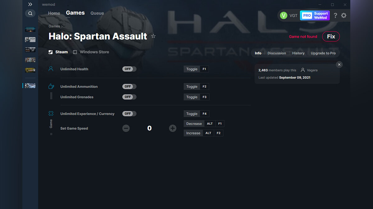 Halo: Spartan Assault — Trainer (+5) from 09.09.2021 [WeMod]