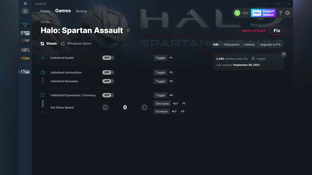 Halo: Spartan Assault — Trainer (+5) from 09.09.2021 [WeMod]