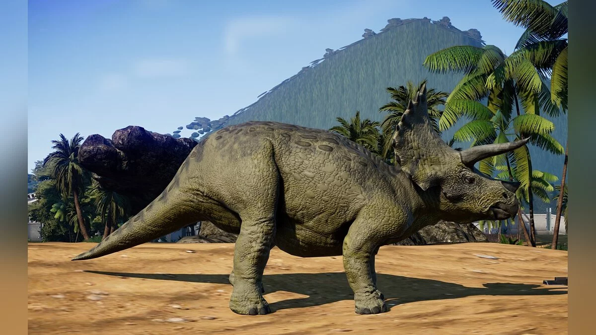 Jurassic World Evolution — Трицератопс из фильма «Парк юрского периода 3»
