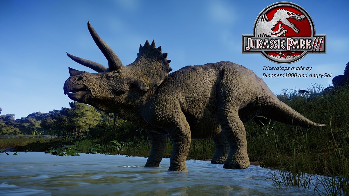 Jurassic World Evolution — Triceratops from the movie "Jurassic Park 3"