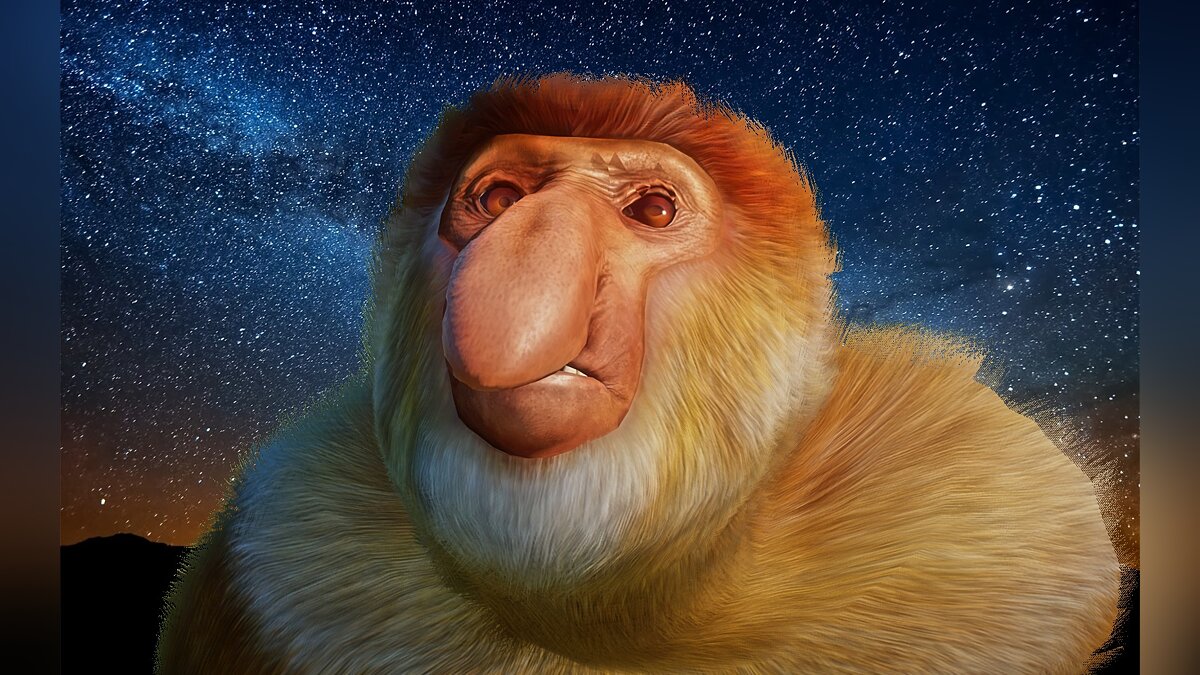 Planet Zoo — Realistic monkey with proboscis