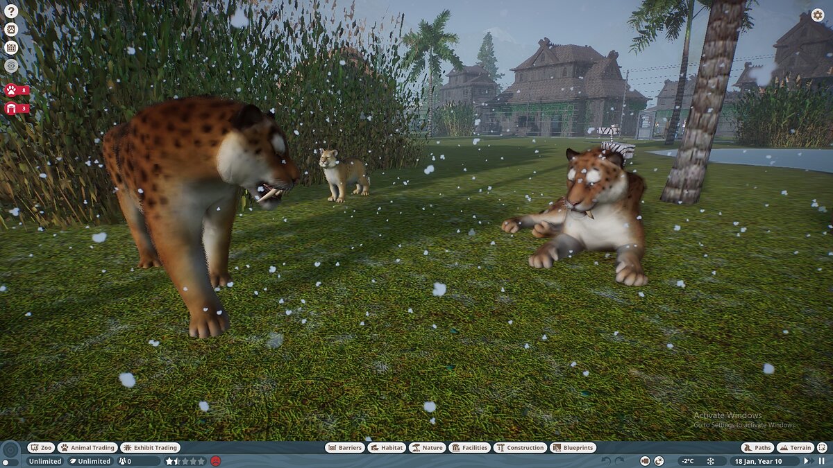 Planet Zoo — Saber-toothed tiger