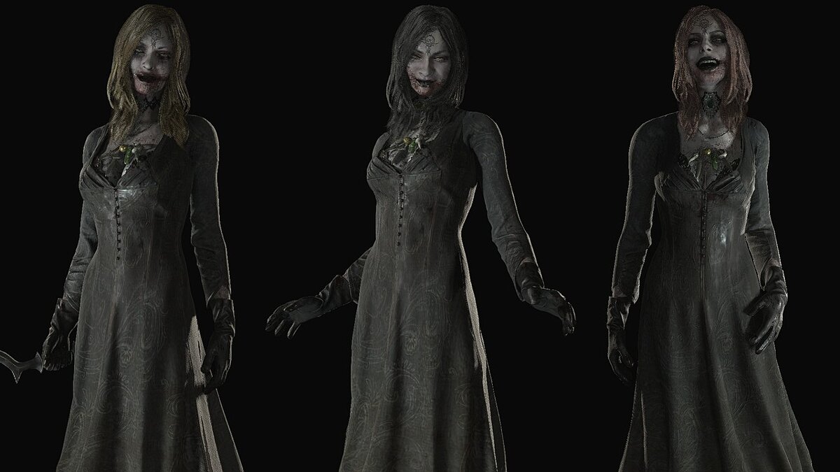 Resident Evil Village — Daughters without hood and cloak