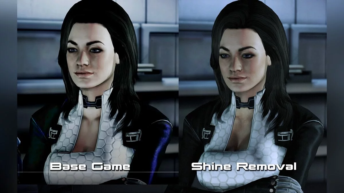 Mass Effect Legendary Edition — Miranda Blue Glitter Removal