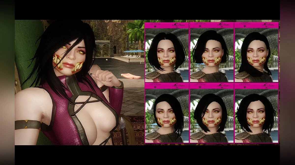 Elder Scrolls 5: Skyrim Special Edition — Mileena del juego Mortal Kombat