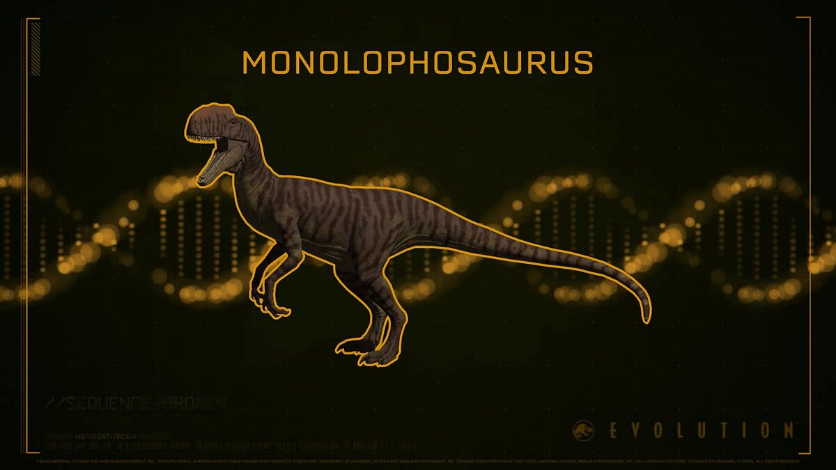 Jurassic World Evolution — Monolophosaurus (new species)