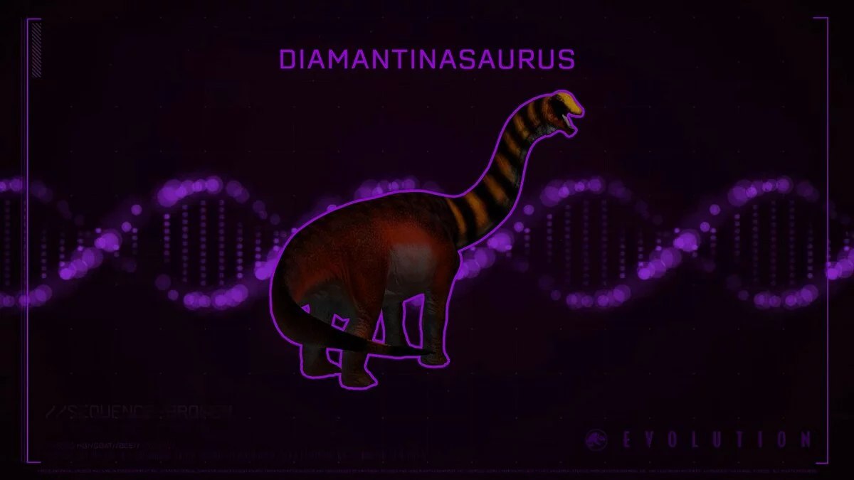 Jurassic World Evolution — New species of diamantinasaurus