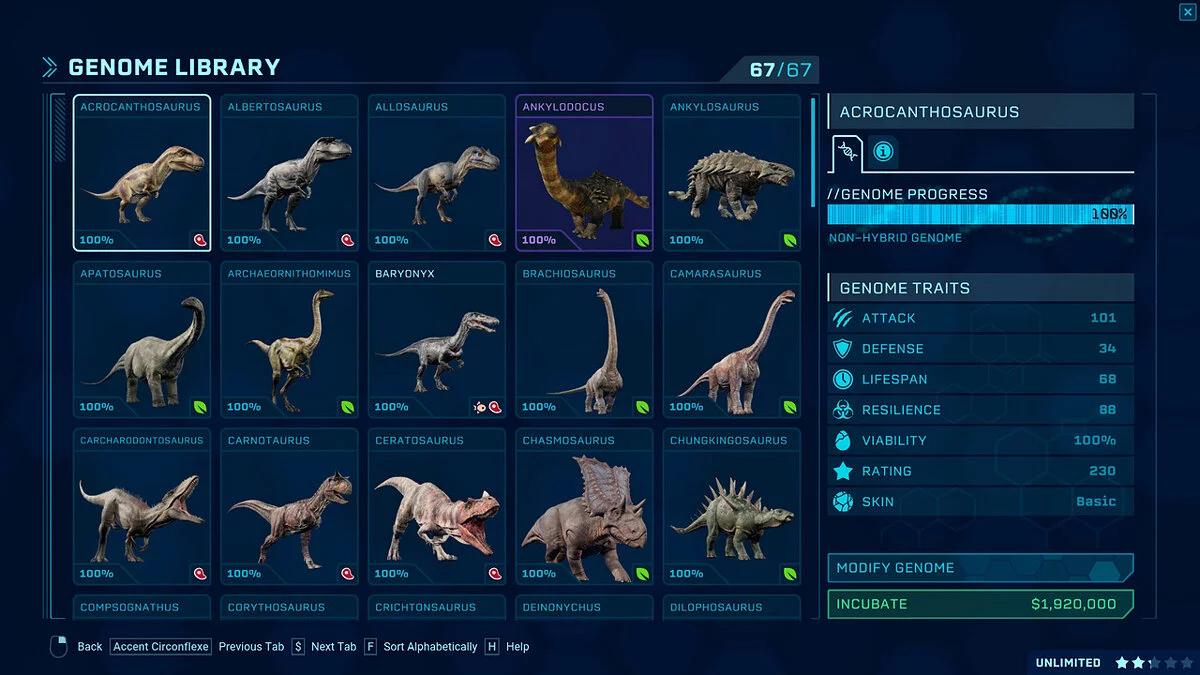 Jurassic World Evolution — Реалистичные гибриды