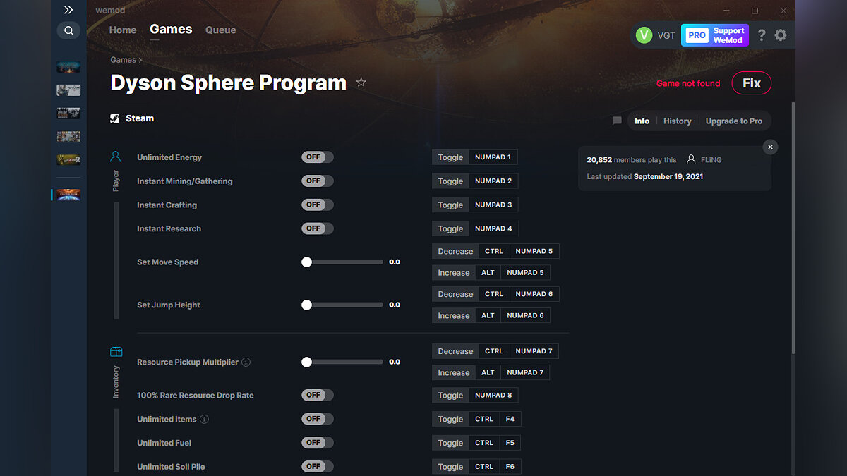 Dyson Sphere Program — Trainer (+16) from 09/19/2021 [WeMod]