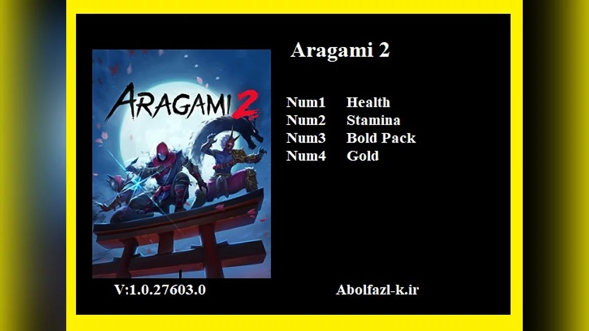 Aragami 2 — Trener (+4) [1.0.27603.0]