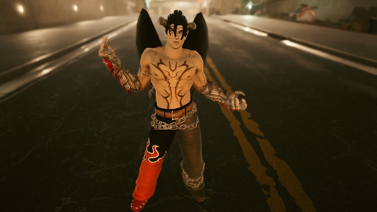 Cyberpunk 2077 — Devil Jin instead of V