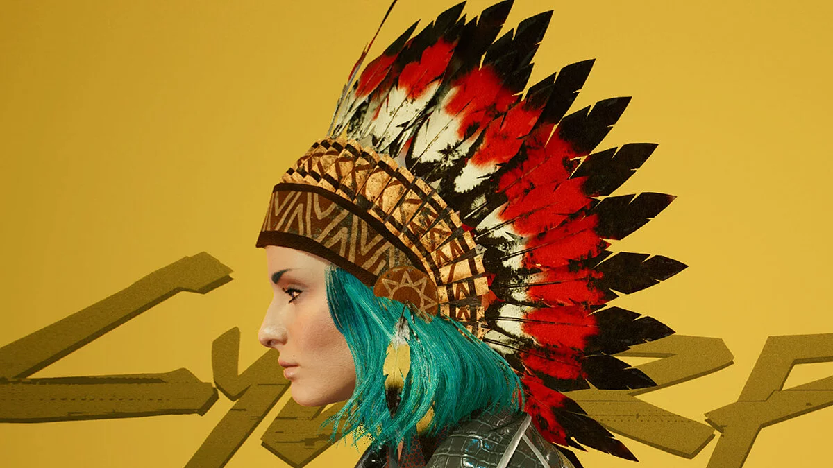 Cyberpunk 2077 — Indian headdress