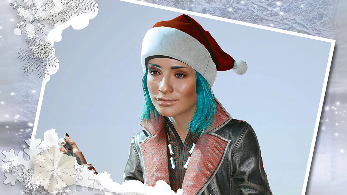 Cyberpunk 2077 — Santa Claus hat