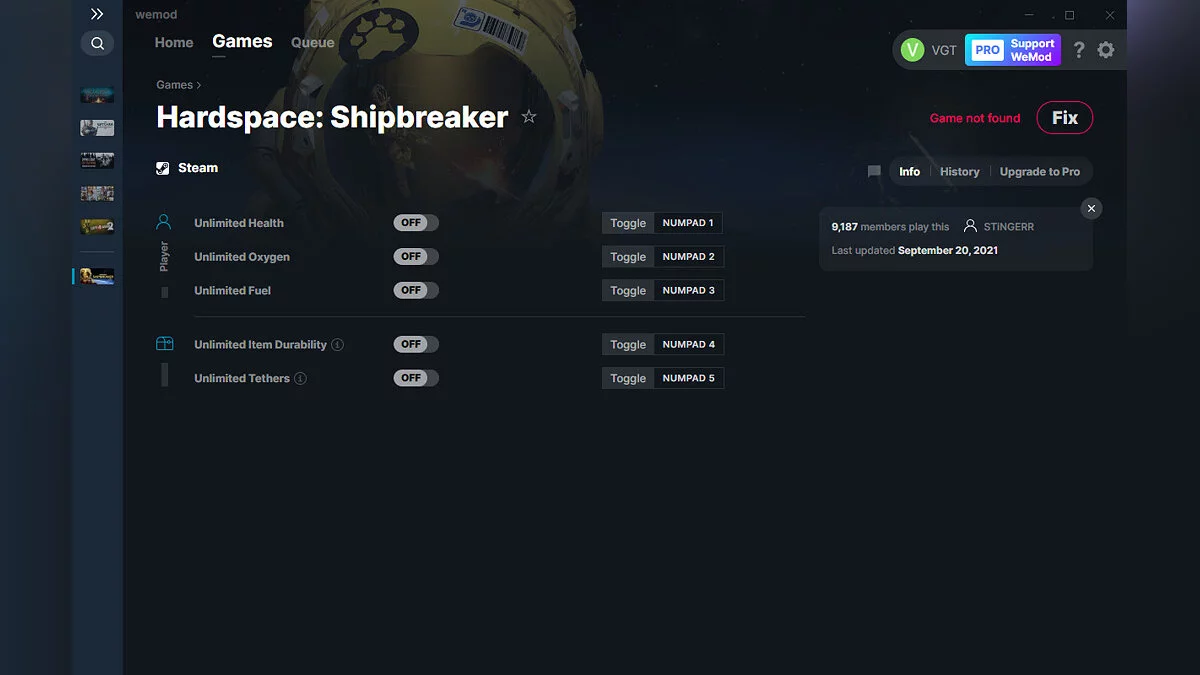 Hardspace: Shipbreaker — Formateur (+5) du 20.09.2021 [WeMod]