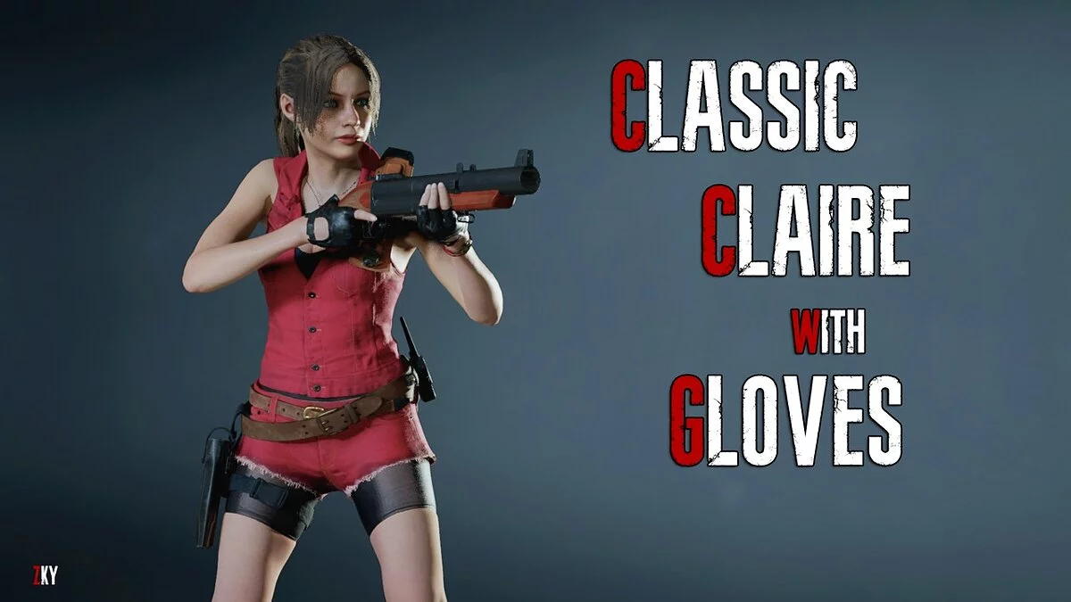 Resident Evil 2 — Classic Claire with gloves