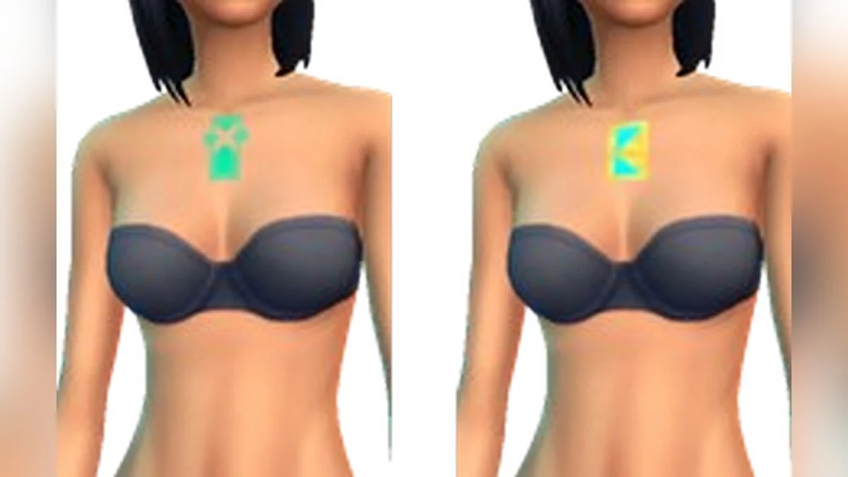 The Sims 4 — Tatuajes "Cristales"