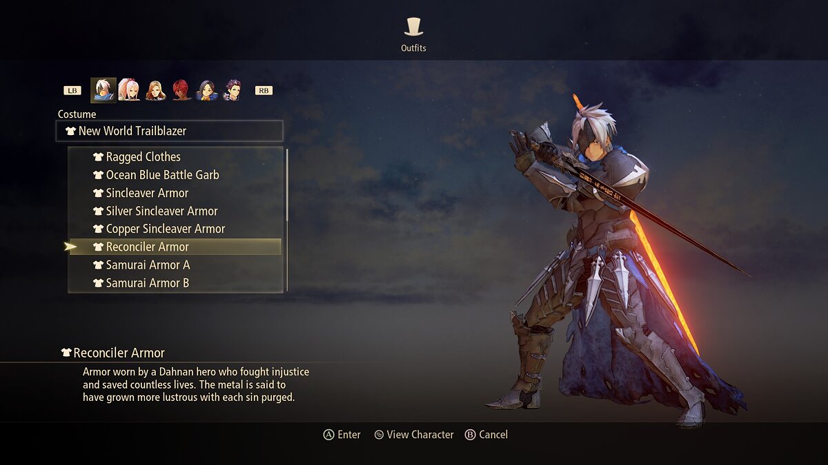 Tales of Arise — Sword "Blade of Sin" instead of "Uniter of Kingdoms"