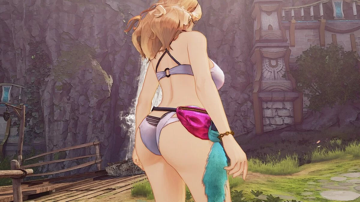 Tales of Arise — Kisara in a swimsuit with big breasts