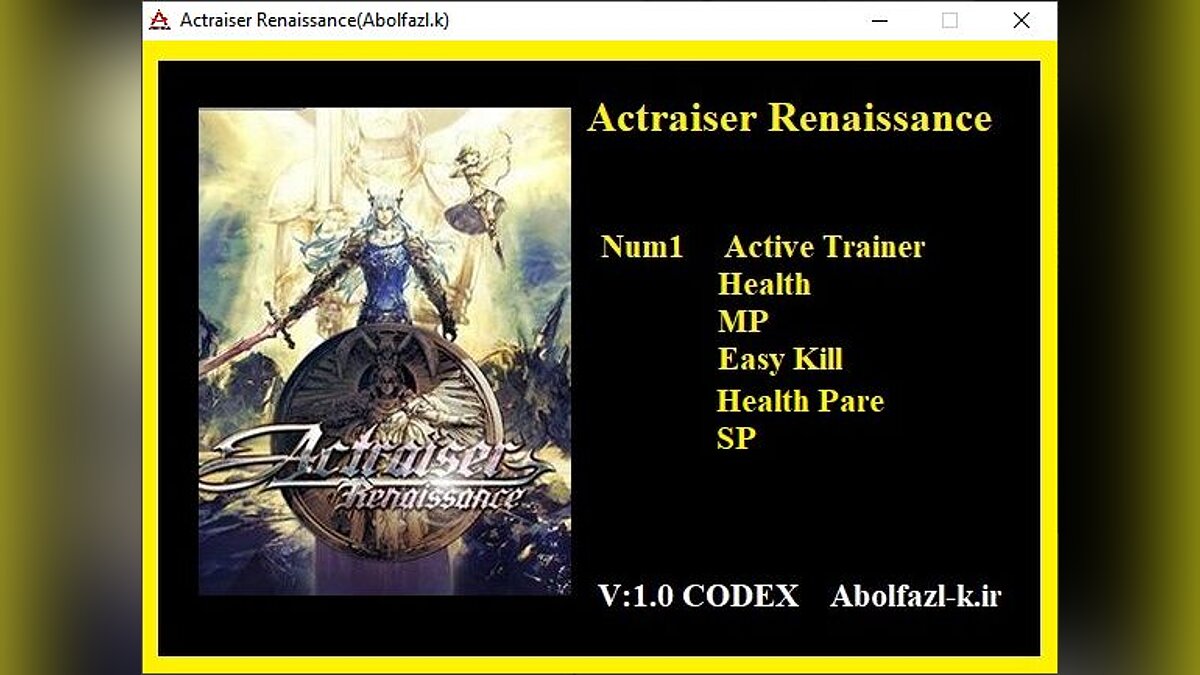 Actraiser Renaissance — Trainer (+5) [1.0]