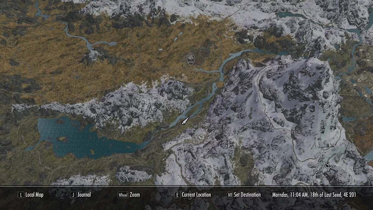 Elder Scrolls 5: Skyrim Special Edition — Mapa mundial de alta calidad.