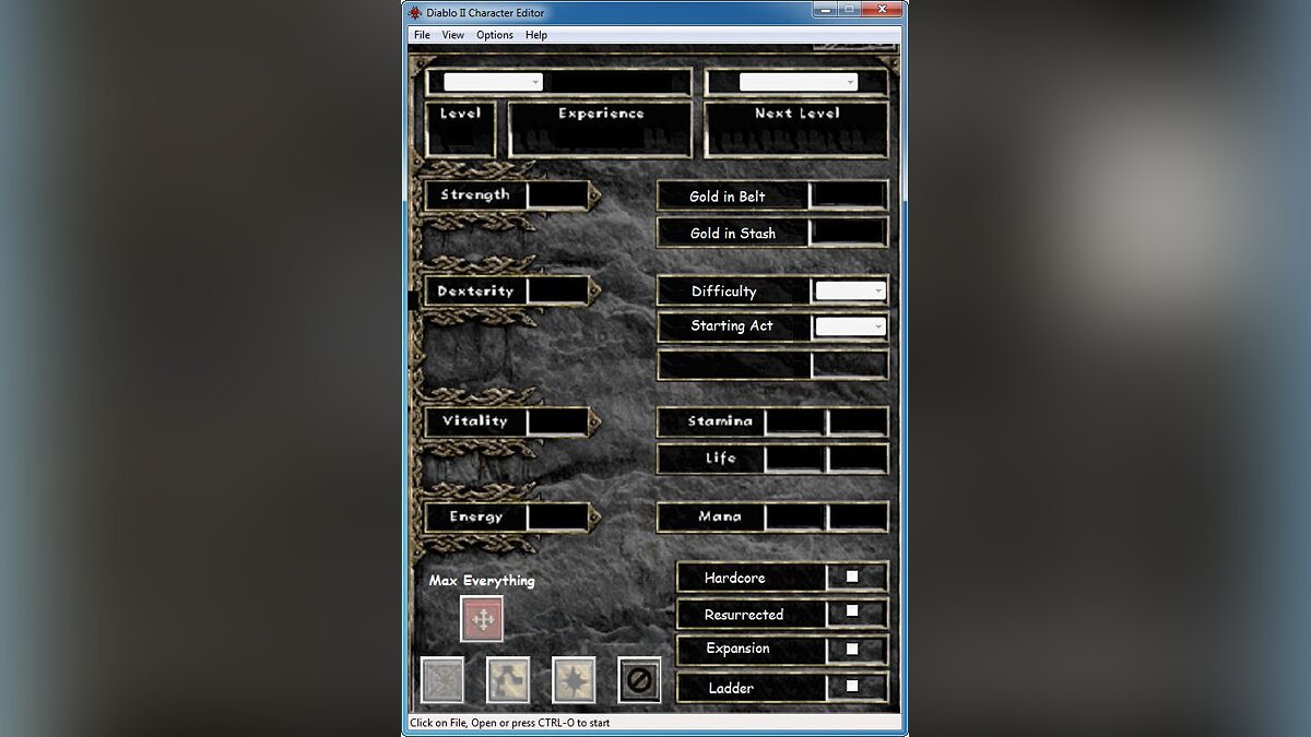 Diablo 2: Resurrected — Character Editor [2.0.1]