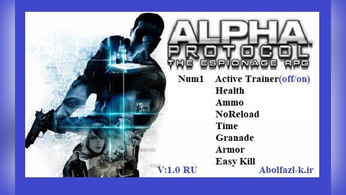 Alpha Protocol — Trainer (+8) [1.0]