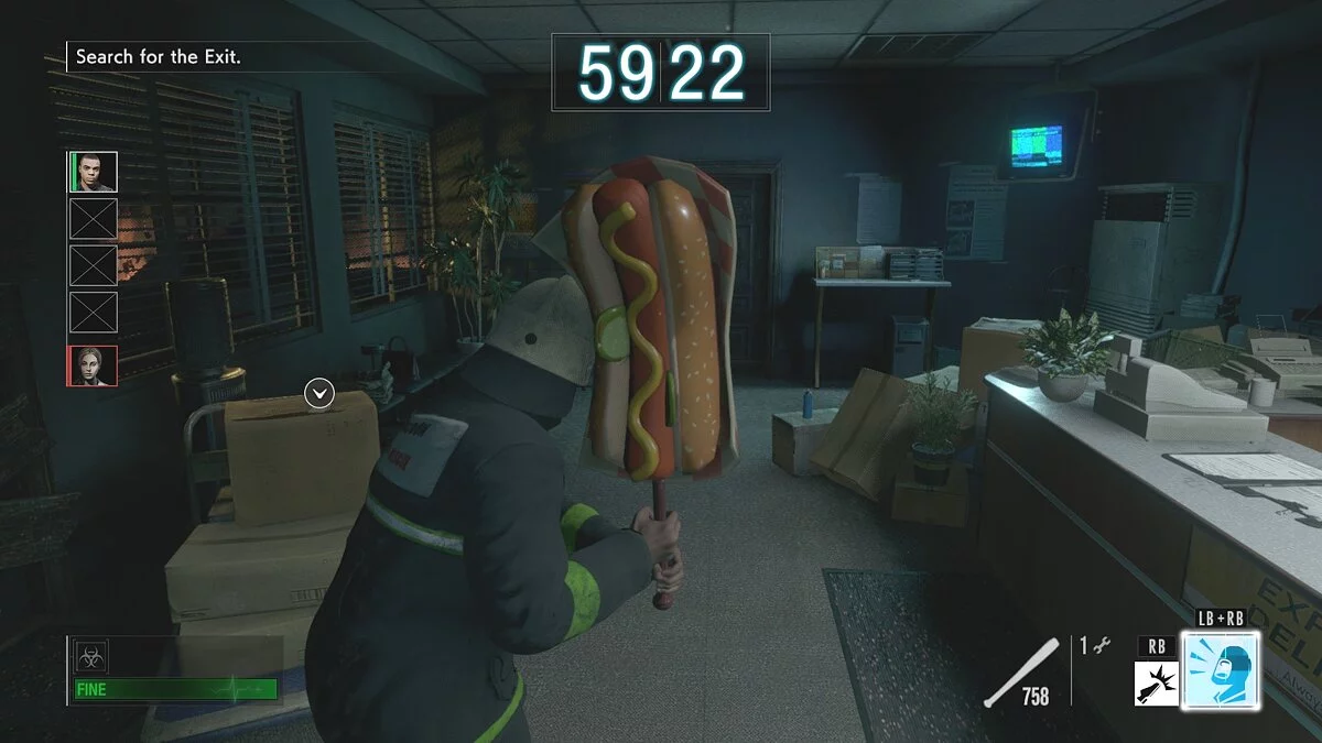 Resident Evil: Resistance — Weapon hotdog