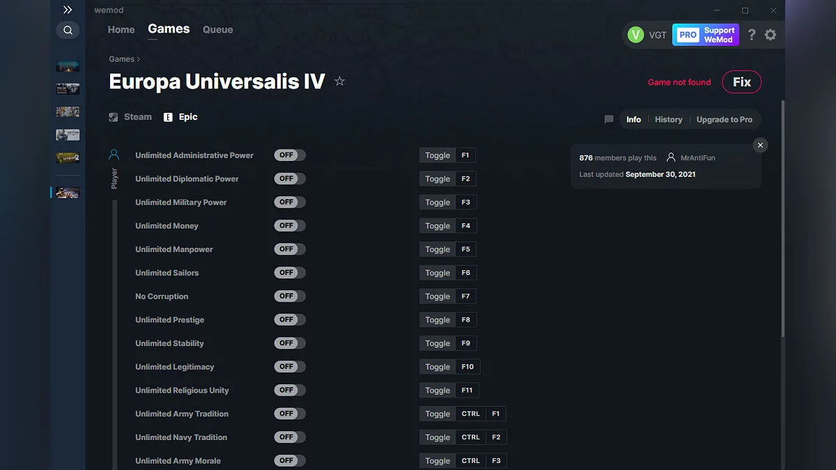 Europa Universalis 4 — Trainer (+23) from 09/30/2021 [WeMod]