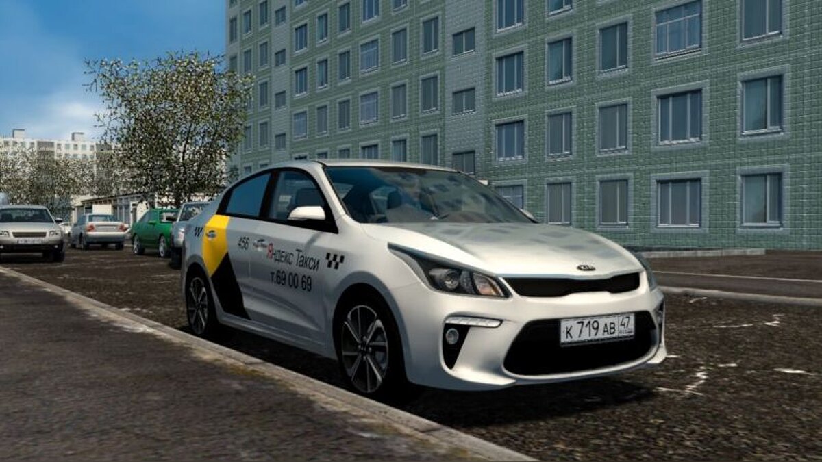 City Car Driving — Kia Rio 1.6i (Yandex taxi)