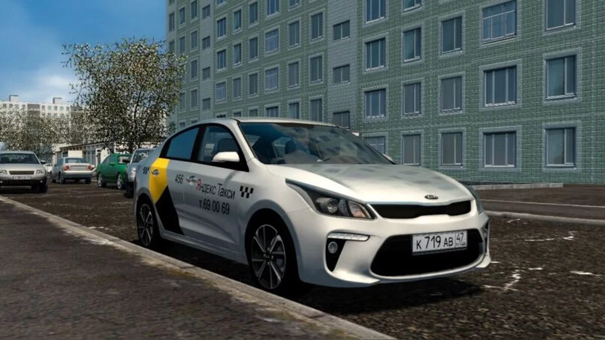 City Car Driving — Kia Rio 1.6i (Yandex taxi)